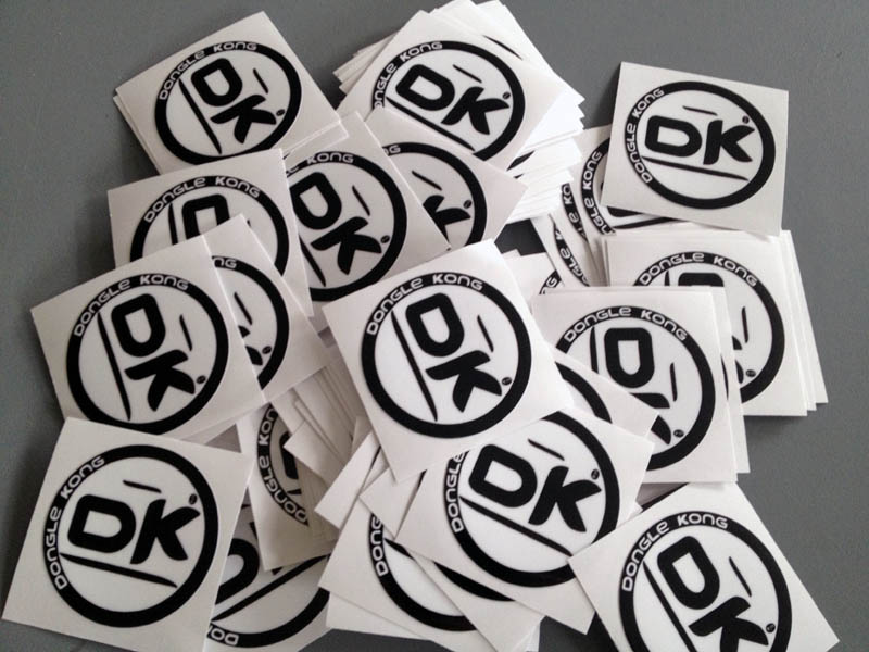 DongleKong Branding Stickers Labels