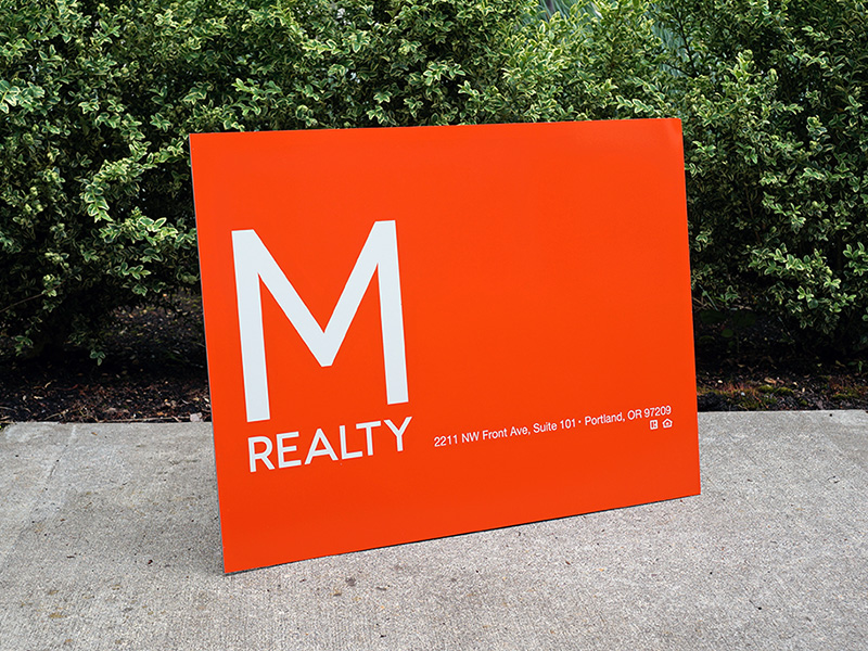 M-Realty Real Estate For Sale Signs Portland