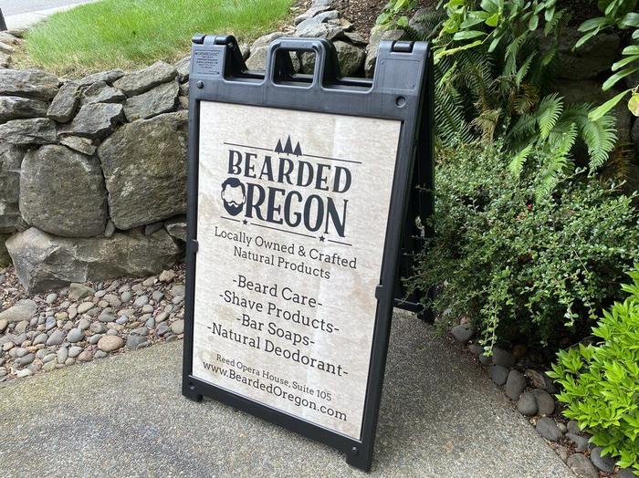 Bearded Oregon Market Sandwich Board Bend Oregon - banners & a-boards