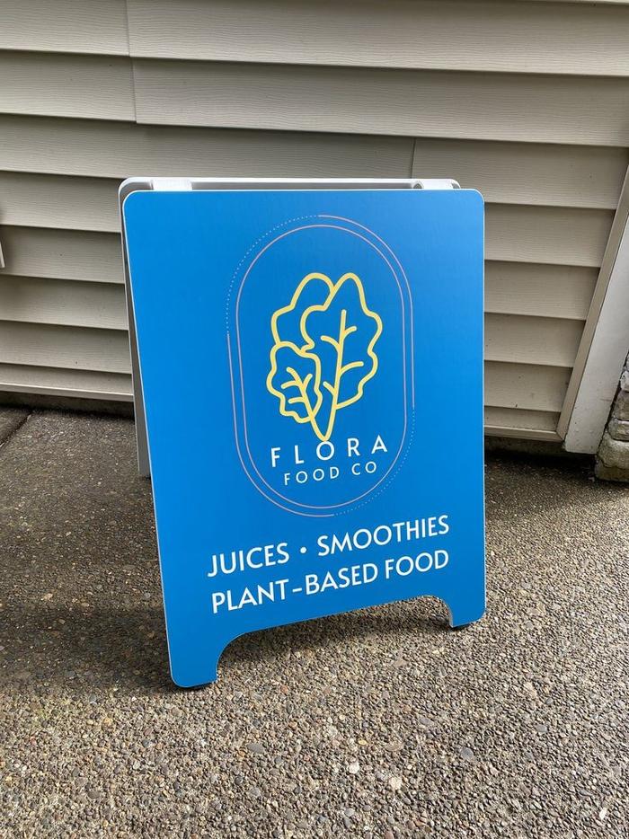 Flora Foods Wood Aboard Beaverton Oregon - banners & a-boards