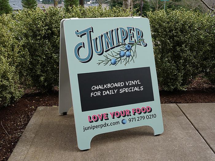 Juniper Food Cart Sign Chalkboard Insert - banners & a-boards