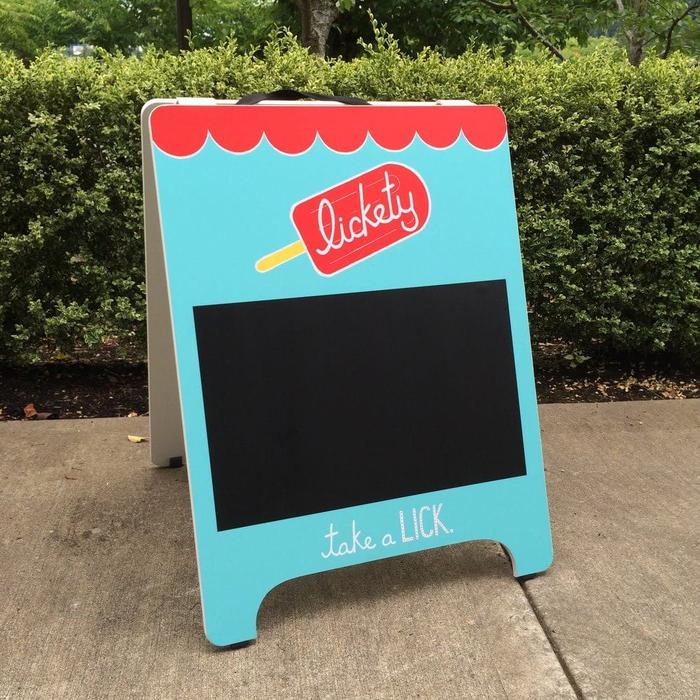 Lickety Ice Cream Sign Chalkboard Insert 1 - banners & a-boards