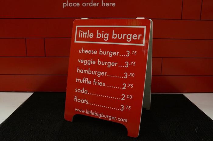 Little Big Burger Wooden Aboard Sign Pdx - banners & a-boards