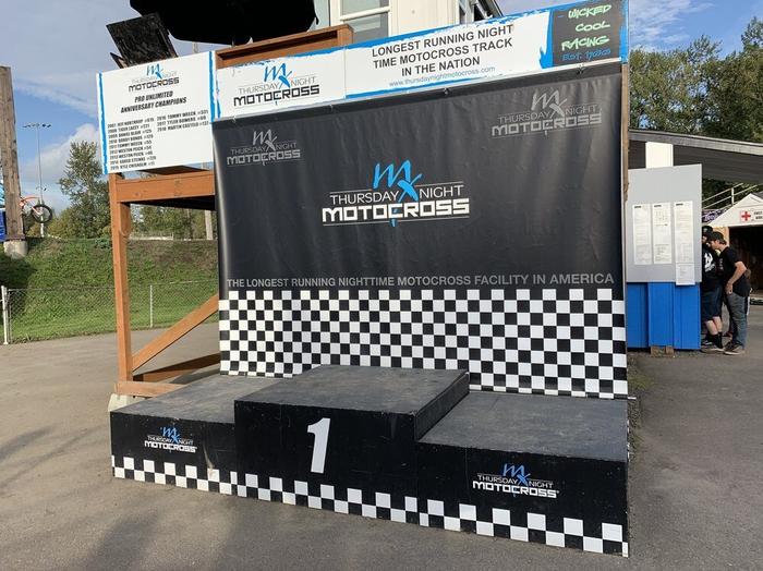 Motocross Podium Display Oversized Banner Pir Oregon 1 - banners & a-boards