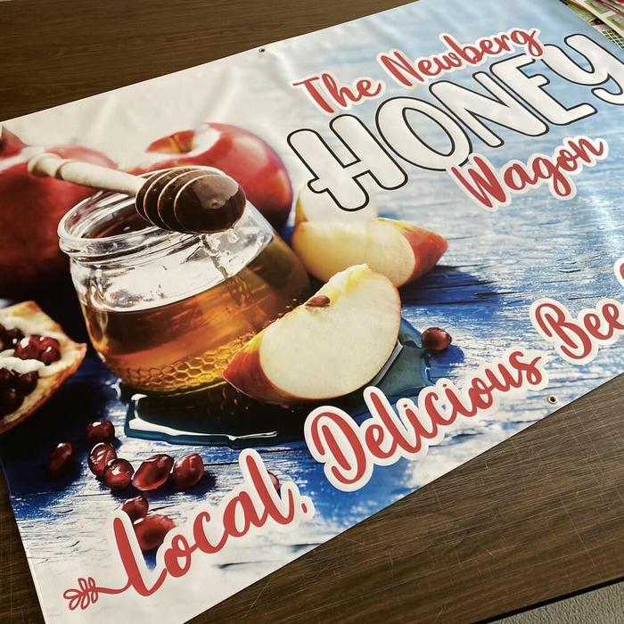 Newberg Honey Wagon Banner - banners & a-boards