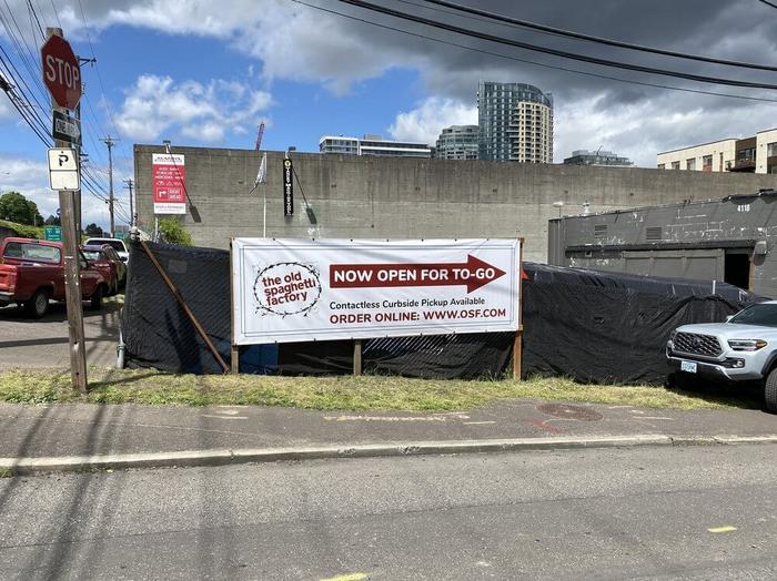 Spaghetti Factory Large Roadside Sign Banner - banners & a-boards
