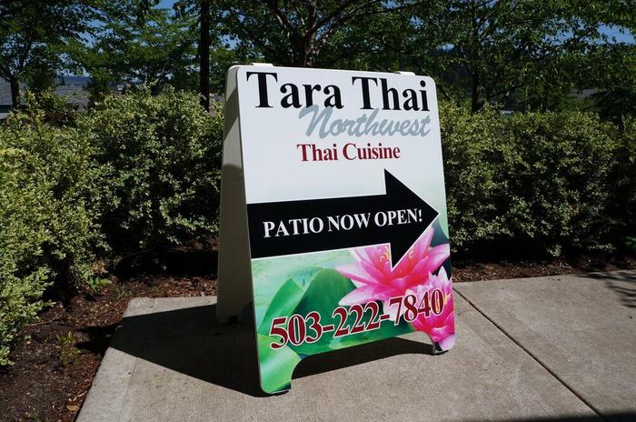 Tara Thai Food Wood Aboard Nw Portland - banners & a-boards