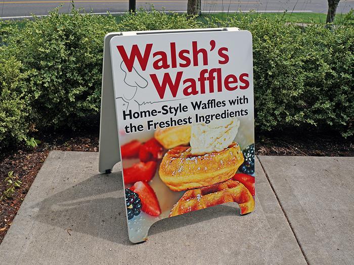 Walshs Waffles Food Truck Pod Sign - banners & a-boards