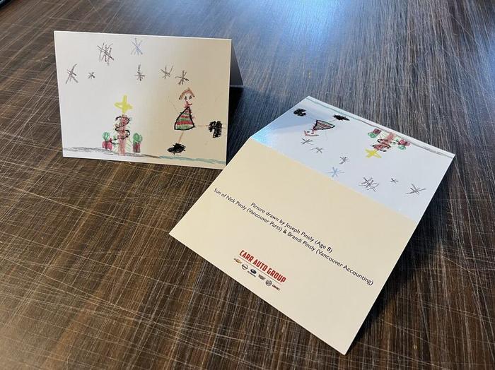 Carr Auto Group Custom Christmas Greeting Cards - business cards & paper products
