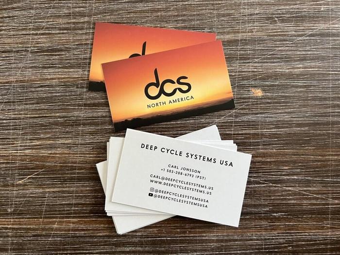 Deep Cycle Systems Business Cards - business cards & paper products