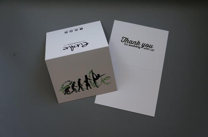Evolve Fitness Apparel Printed Thank You Cards - business cards & paper products
