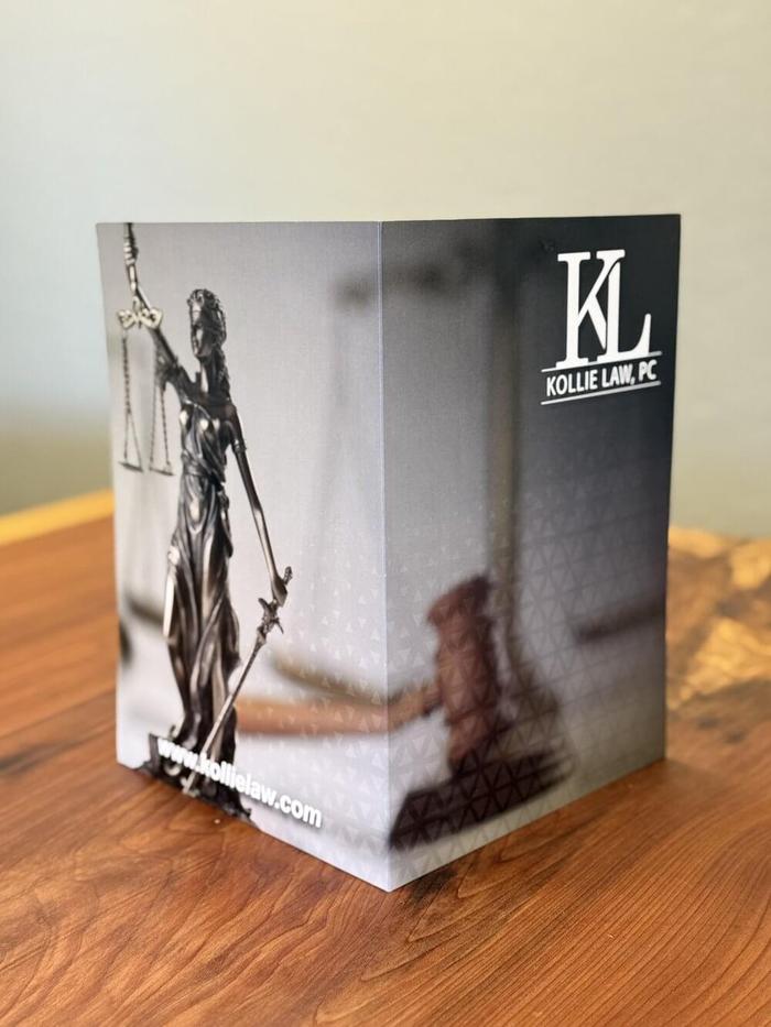 Kollie Law Custom Printed Presentation Folders - business cards & paper products
