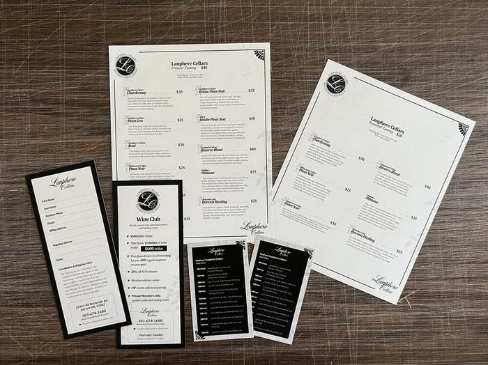 Lanphere Cellars Winery Vineyard Tasting Room Paper Products - business cards & paper products