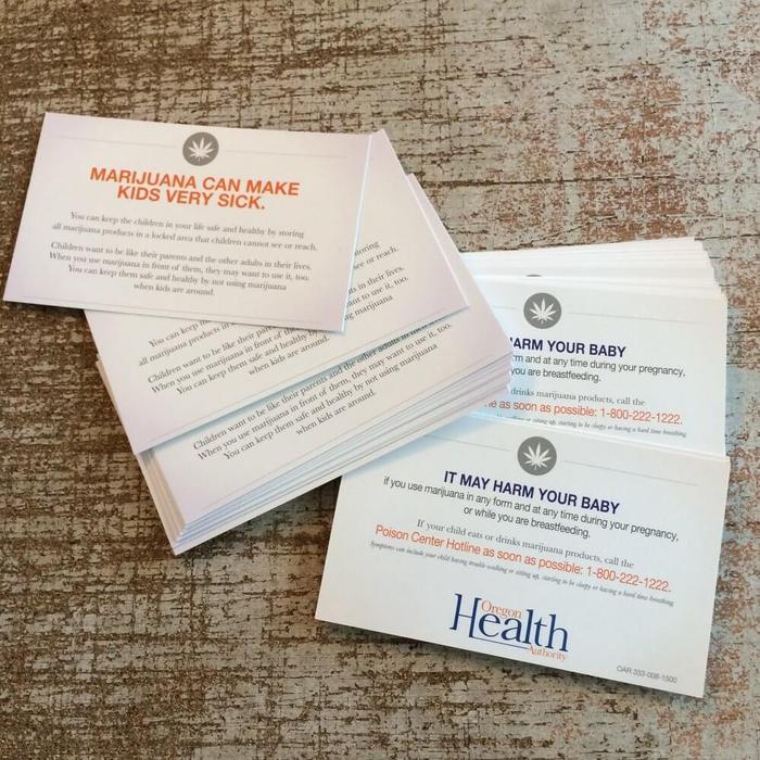 Olcc Compliance Cannabis Dispensary Postcards 1 - business cards & paper products