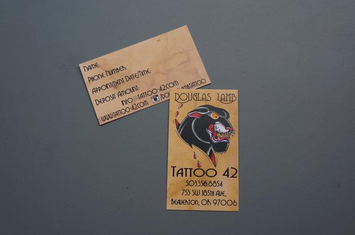 Tattoo 42 Matte Finish 16Pt Business Cards Hillsboro - business cards & paper products