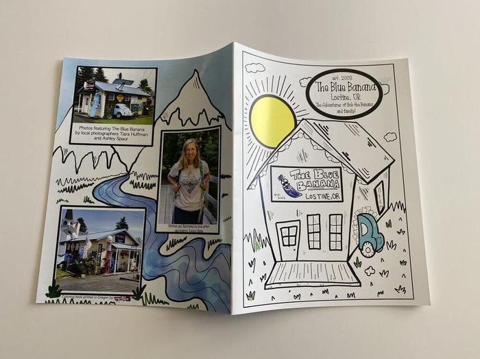 The Blue Banana Custom Coloring Books Wallowa Oregon - business cards & paper products