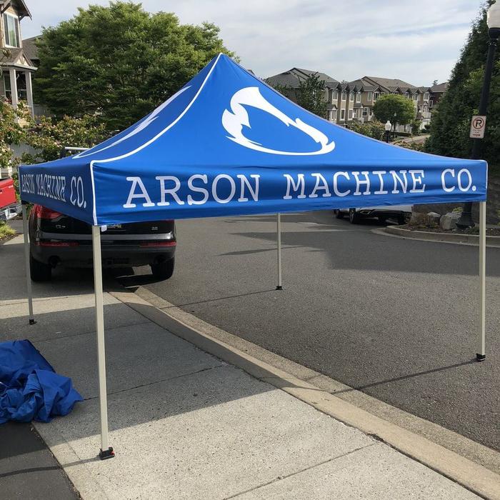 Arson Machine 10Ftx10Ft Printed Tent - dye sublimated