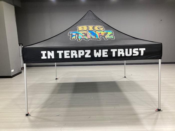 Big Terpz 10X10 Custom Printed Popup Canopy - dye sublimated