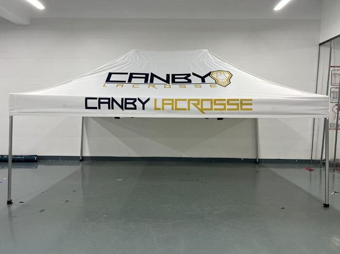 Canby High School Lacrosse 10X20 Printed Pop Up Tent - dye sublimated