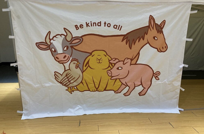 Chubby Bunny Custom Printed Popup Canopy Full Wall 1 - dye sublimated