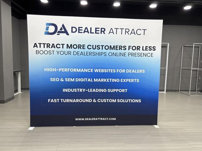 Dealer Attract Seg 8Ft Backlit Tradeshow Wall 1 - dye sublimated
