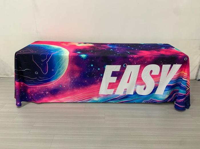 Easy Extracts Bright Printed Tablecloth 1 - dye sublimated