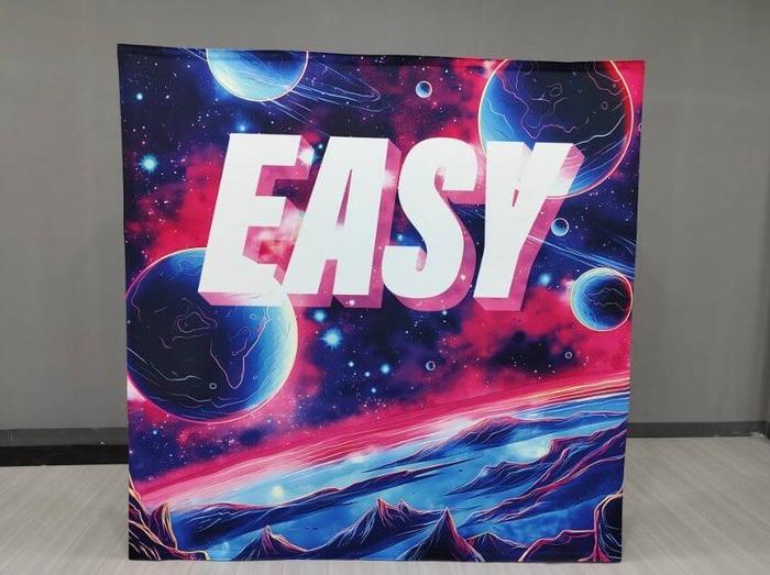 Easy Extracts Cannabis Vendor Day Expanding 8Ft Wall Portland 1 - dye sublimated