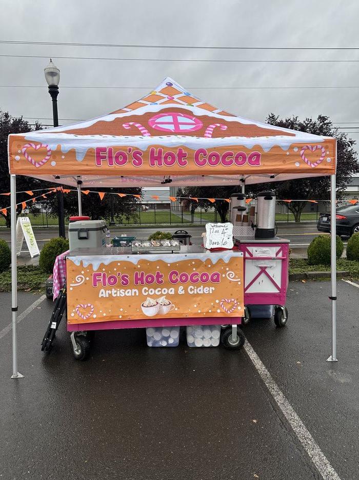 Flos Hot Cocoa Custom Dye Sublimated 10X10 Canopy - dye sublimated