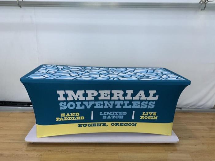 Imperial Solventless 6Ft Stretch Tablecloth 1 - dye sublimated
