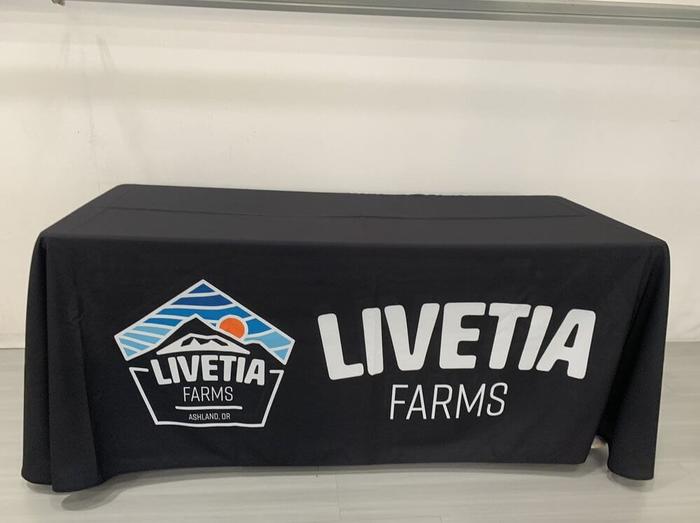 Livetia Farms 6Ft Custom Tablecloth Open Back Beaverton 1 - dye sublimated