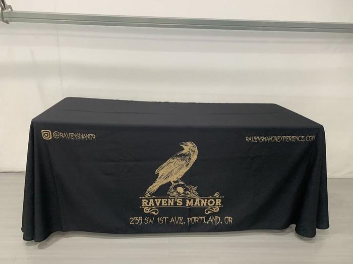 Ravens Manor Bar 6Ft Tradeshow Tablecloth 1 - dye sublimated