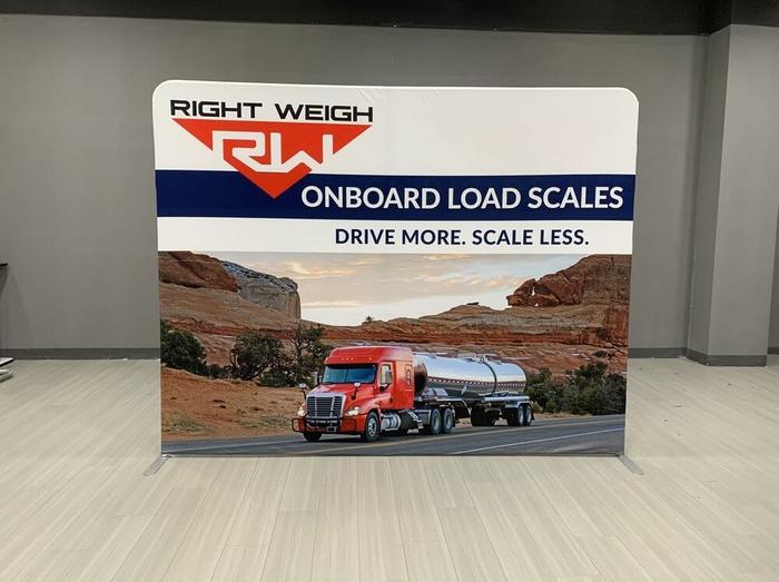 Right Weigh 8Ft Tension Fabric Backdrop - dye sublimated