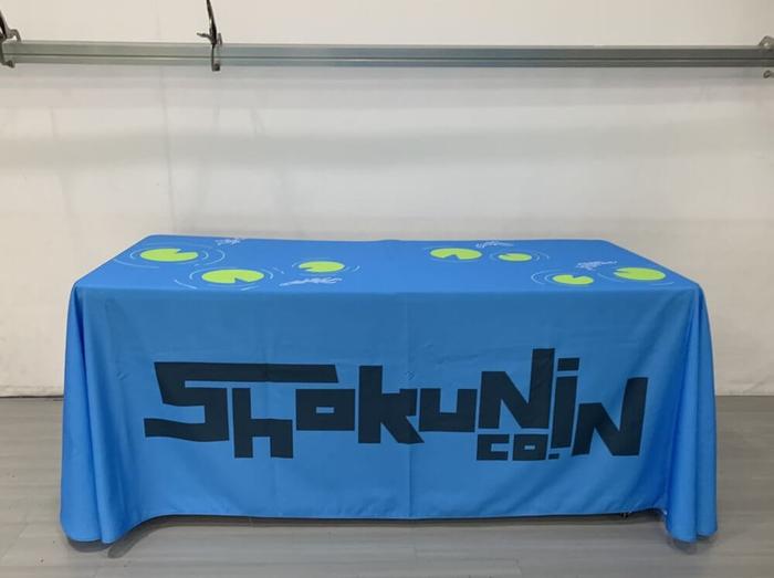 Shokunin Extracts Printed Tradeshow Tablecloth - dye sublimated