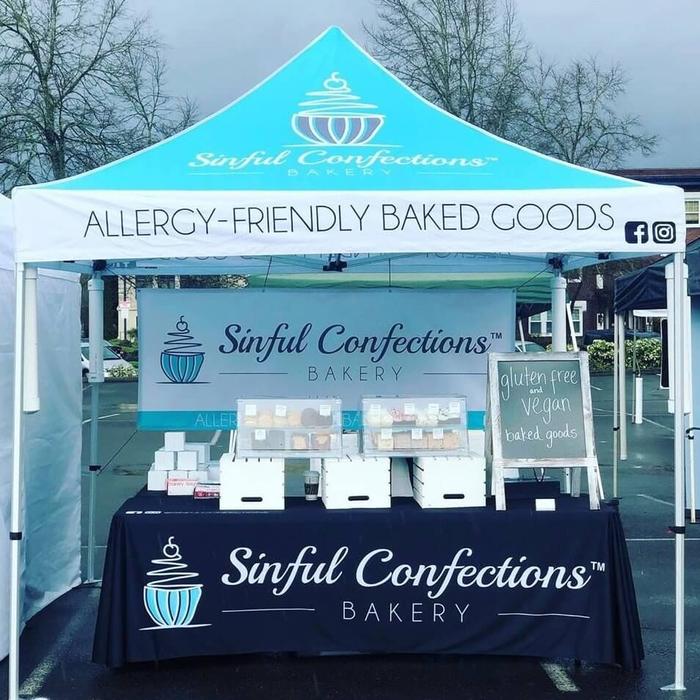 Sinful Confections Custom Tradeshow Market Booth Setup Beaverton 1 - dye sublimated