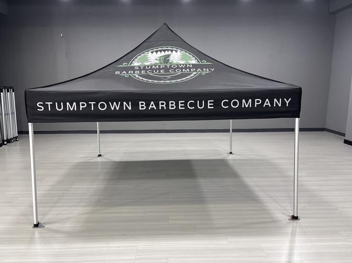 Stumptown Bbq Printed 10X10 Popup Canopy Tent 1 - dye sublimated