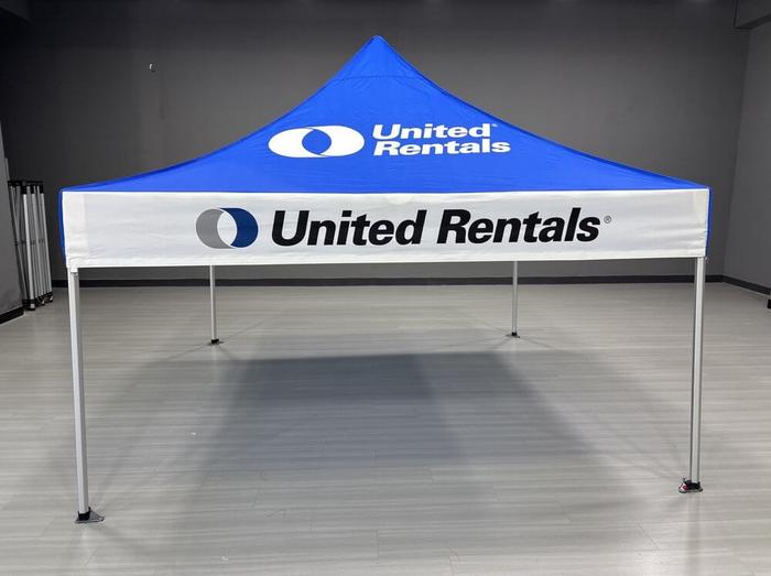 United Rentals Custom 10X10 Popup Tent 1 - dye sublimated