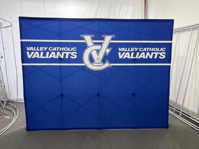 Valley Catholic 10Ft Expanding Dye Sublimated Display 1 - dye sublimated