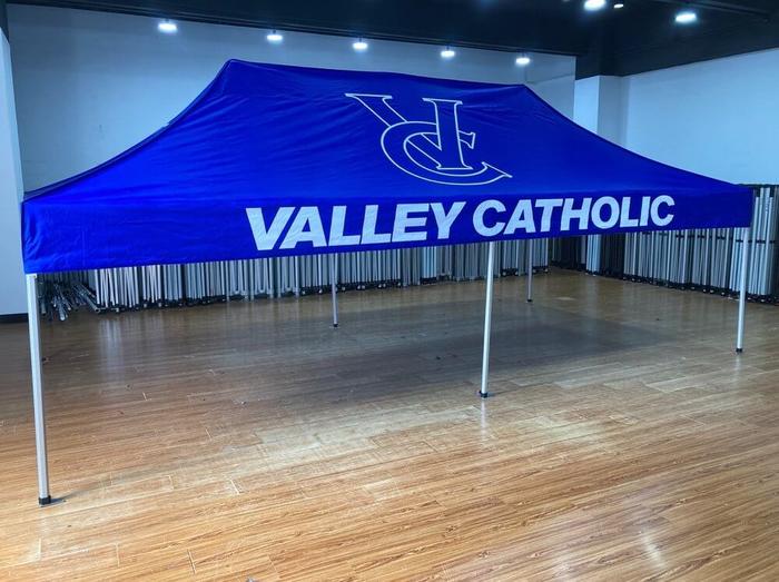 Valley Catholic High Shool 10X20 Team Tent 1 - dye sublimated