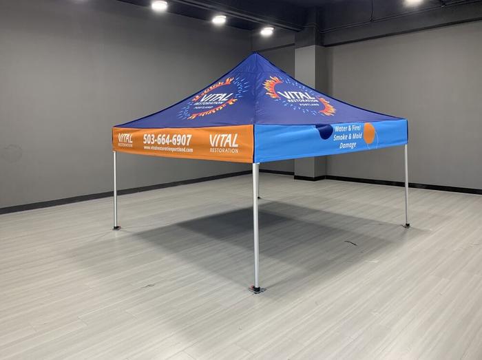 Vital Restoration 10X10 Printed Canopy 1 - dye sublimated