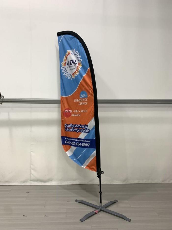 Vital Restoration Custom Printed Feather Flag 1 - dye sublimated