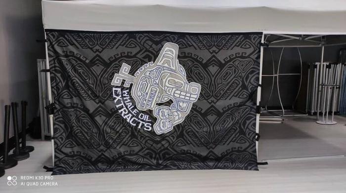 Whale Oil Extracts Canopy Full Wall 1 - dye sublimated