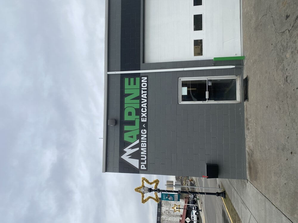Alpine Plumbing Outdoor Building Sign Acm - outdoor & retail signs
