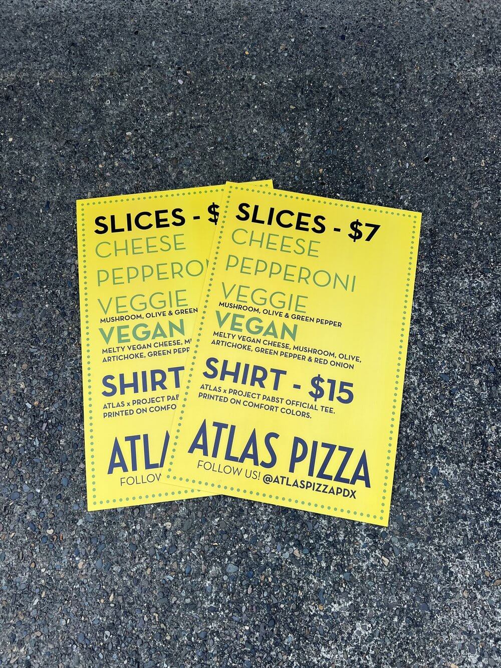 Atlas Pizza Corex Outdoor Event Menus - outdoor & retail signs