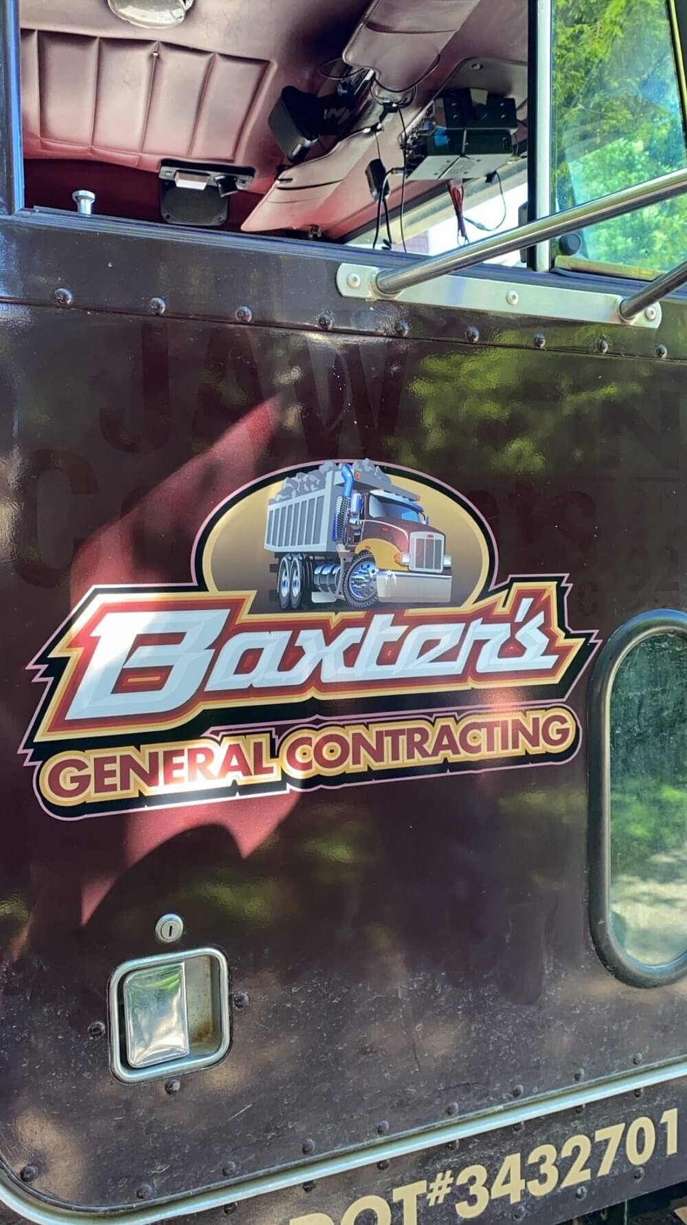 Baxters Construction Dump Truck Door Logos Hillsboro - outdoor & retail signs