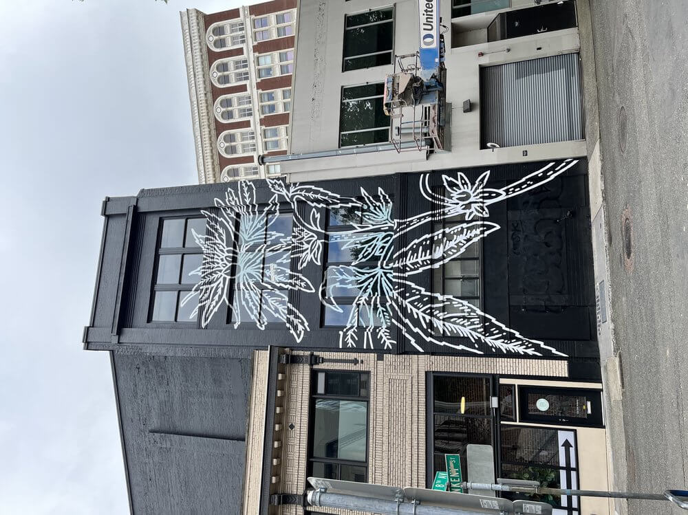 Broadway Cannabis Dispensary Die Cut White Window Graphics - outdoor & retail signs