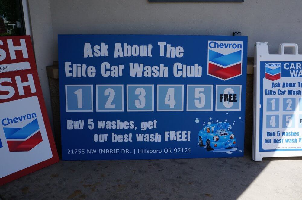 Chevron Gas Station Outdoor Aluminum Sign - outdoor & retail signs