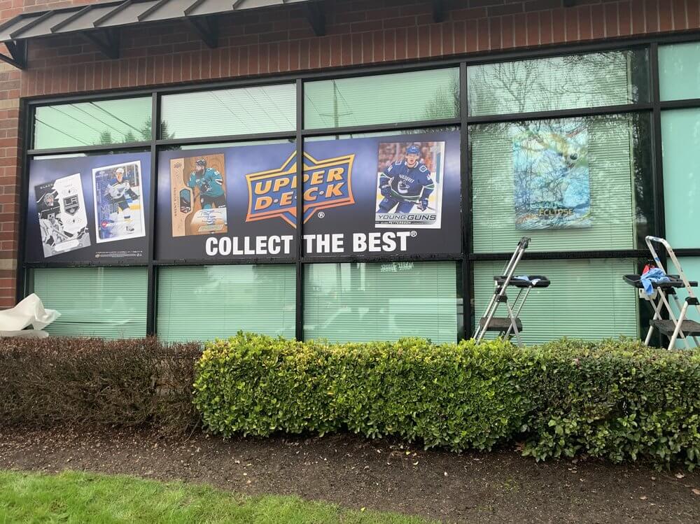 Columbia Trading Cards Upper Deck Printed Window Graphics Vancouver - outdoor & retail signs