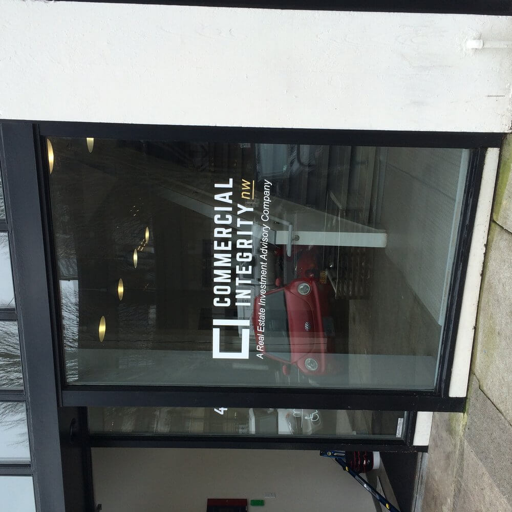 Commercial Integrity Die Cut Window Decals - outdoor & retail signs