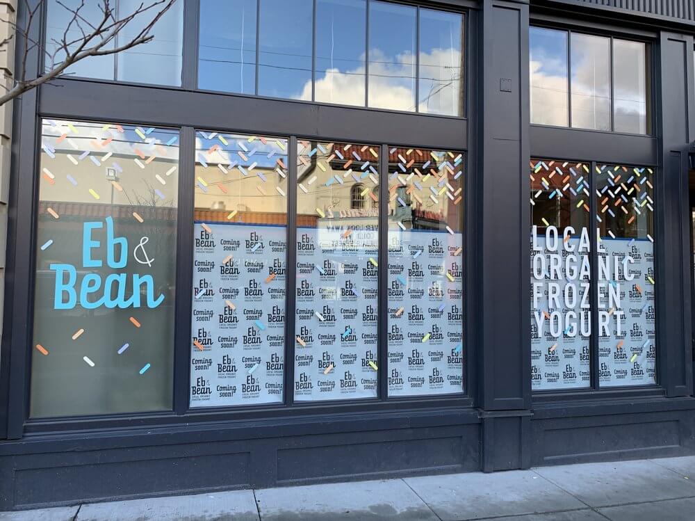 Eb And Bean Printed Storefront Signage - outdoor & retail signs