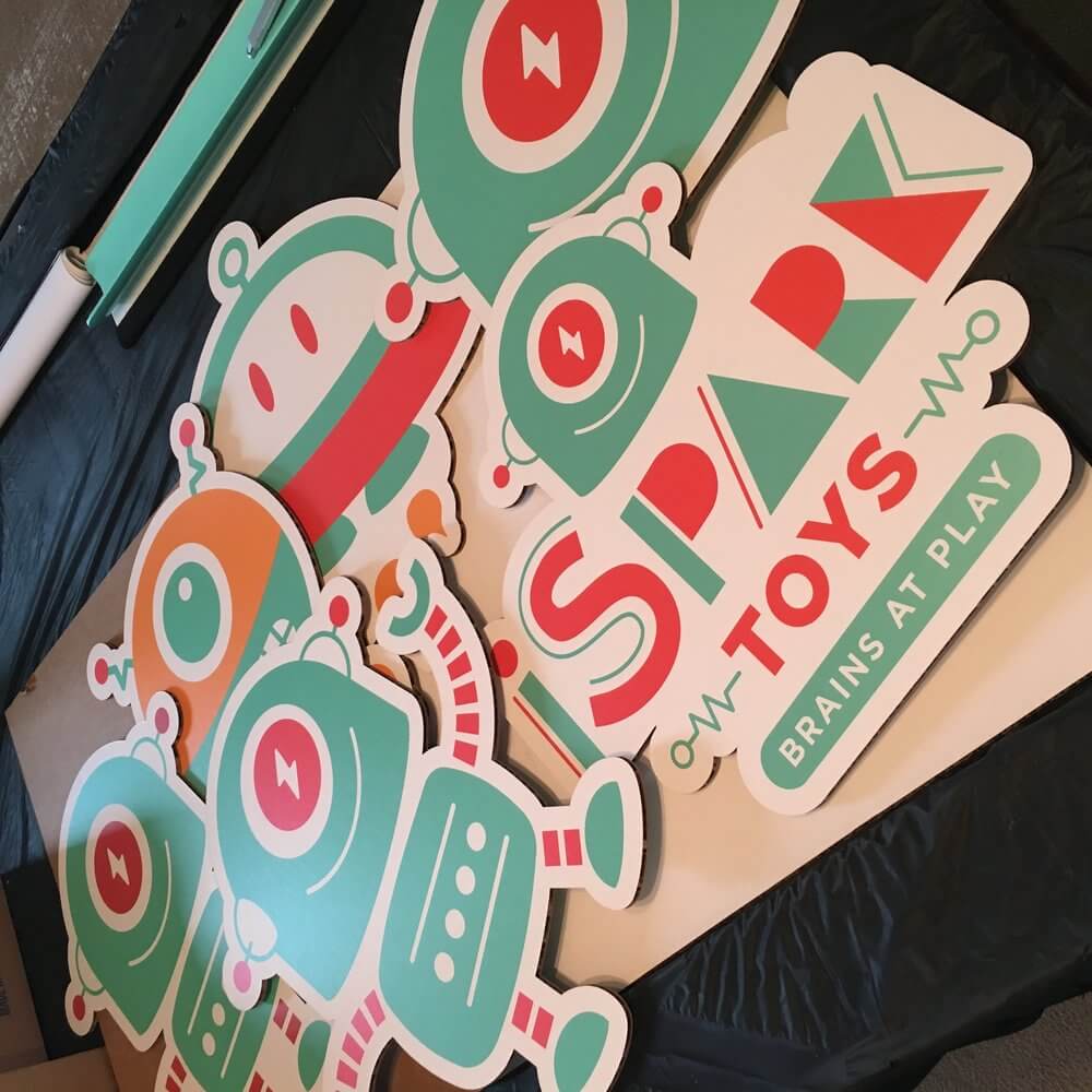 Ispark Toys Printed Cnc Cut Retail Signs Hillsboro - outdoor & retail signs